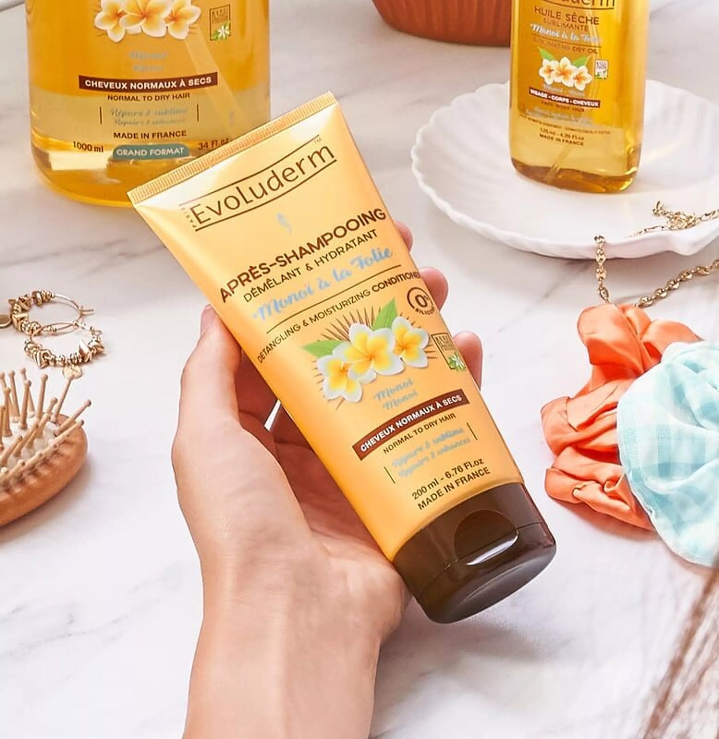 Après-Shampoing Démêlant & Hydratant Monoï à la Folie 200ml