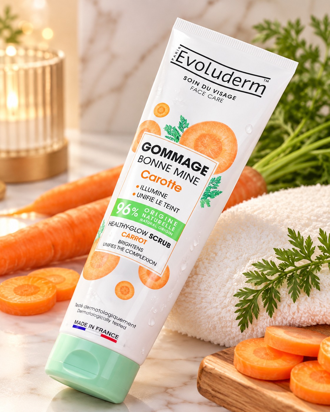 Gommage Énergisant Agrumes - 150ml - 98% d'Ingrédients d'Origine Naturelle