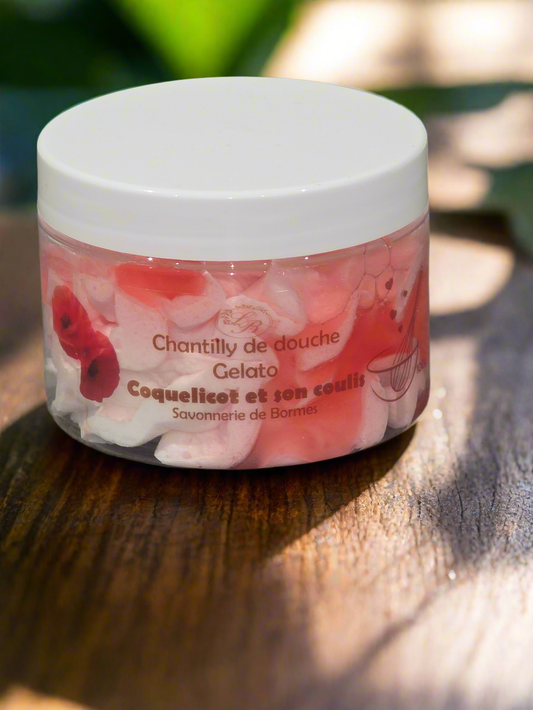 Chantilly de douche ~ Coquelicot et son coulis 100ml
