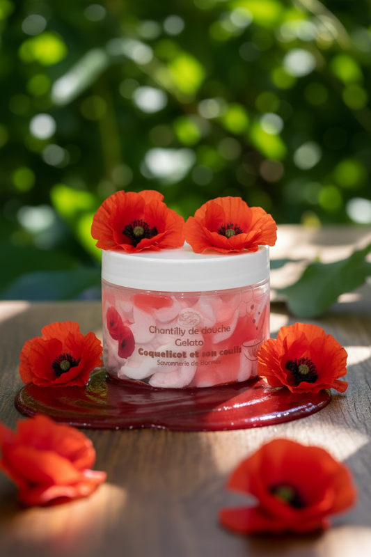 Chantilly de douche ~ Coquelicot et son coulis 100ml